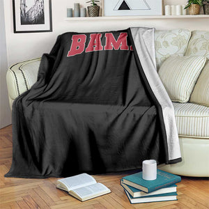 Vintage Bama Throw Blanket Retro Varsity Alabama Football Lover AL State TS10 Print Your Wear