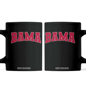 Vintage Bama Coffee Mug Retro Varsity Alabama Football Lover AL State TS10 Black Print Your Wear