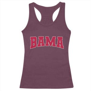 Vintage Bama Racerback Tank Top Retro Varsity Alabama Football Lover AL State TS10 Maroon Print Your Wear