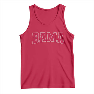 Vintage Bama Tank Top Retro Varsity Alabama Football Lover AL State TS10 Red Print Your Wear