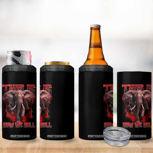 Alabama Fan 4 in 1 Can Cooler Tumbler This Is How We Roll Bama Mascot Game Day TS10 Print Your Wear