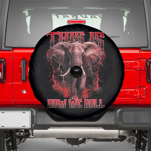 Alabama Fan Spare Tire Cover This Is How We Roll Bama Mascot Game Day TS10 Black Print Your Wear