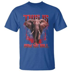 Alabama Fan T Shirt This Is How We Roll Bama Mascot Game Day TS10 Royal Blue Print Your Wear