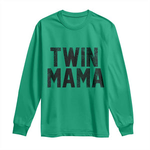 Twin Mama Long Sleeve Shirt Pregnancy Announcement New Mom Mothers Day Gift TS10 Irish Green Print Your Wear