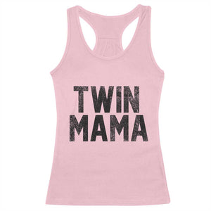 Twin Mama Racerback Tank Top Pregnancy Announcement New Mom Mothers Day Gift TS10 Light Pink Print Your Wear