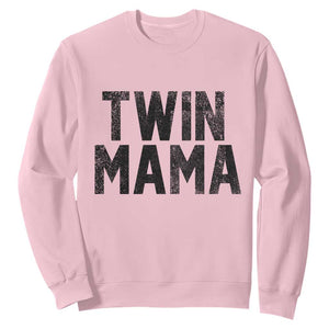 Twin Mama Sweatshirt Pregnancy Announcement New Mom Mothers Day Gift TS10 Light Pink Print Your Wear
