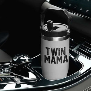Twin Mama Flip Straw Tumbler Pregnancy Announcement New Mom Mothers Day Gift TS10 Print Your Wear