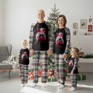 Georgia Lovers Plaid Pajama Set Bulldogs Game Day Messy Bun TS10 Christmas Plaid Print Your Wear