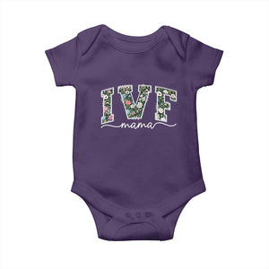 IVF Mama Baby Onesie Floral Mom Mothers Day TS10 Purple Print Your Wear