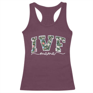 IVF Mama Racerback Tank Top Floral Mom Mothers Day TS10 Maroon Print Your Wear