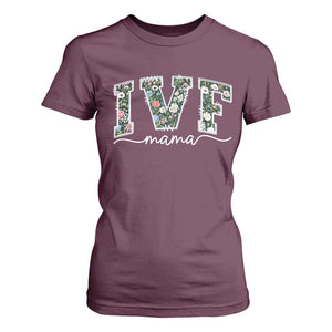 IVF Mama T Shirt For Women Floral Mom Mothers Day TS10 Maroon Print Your Wear
