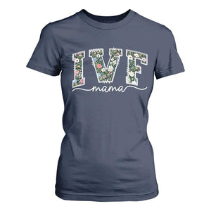 IVF Mama T Shirt For Women Floral Mom Mothers Day TS10 Navy Print Your Wear