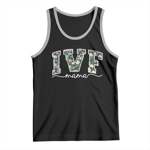 IVF Mama Tank Top Floral Mom Mothers Day TS10 Black Athletic Heather Print Your Wear