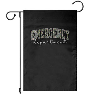Floral Emergency Department Garden Flag ER Nurse Gift TS10 Black Print Your Wear