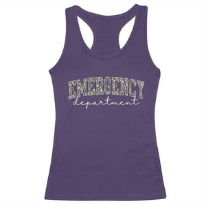 Floral Emergency Department Racerback Tank Top ER Nurse Gift TS10 Purple Print Your Wear