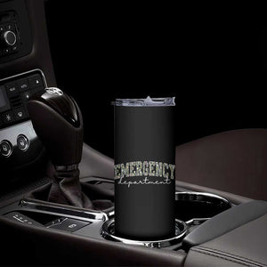 Floral Emergency Department Skinny Tumbler ER Nurse Gift TS10 Print Your Wear