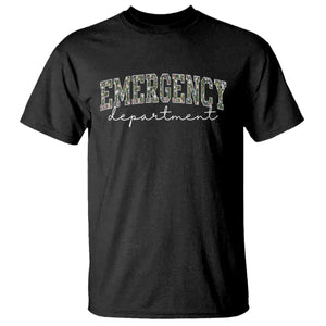 Floral Emergency Department T Shirt ER Nurse Gift TS10 Black Print Your Wear