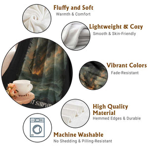 I Run a Tight Shipwreck Throw Blanket Homeschool Mama Cool Mom TS10 Print Your Wear