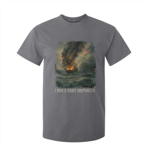 I Run a Tight Shipwreck T Shirt For Kid Homeschool Mama Cool Mom TS10 Charcoal Print Your Wear