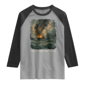 I Run a Tight Shipwreck Raglan Shirt Homeschool Mama Cool Mom TS10 Sport Gray Black Print Your Wear