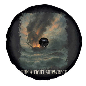 I Run a Tight Shipwreck Spare Tire Cover Homeschool Mama Cool Mom TS10 Print Your Wear