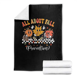 Fall Prevention Throw Blanket Autumn Thanksgiving Nurse PT OT TS10 Black Print Your Wear