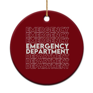 Emergency Department Ceramic Ornament Retro ER Nurse Gift TS10 1pc Red Print Your Wear
