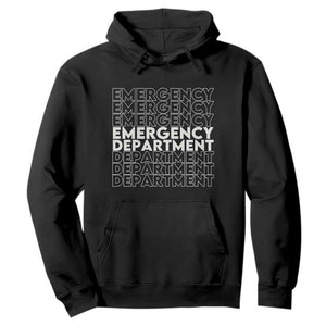 Emergency Department Hoodie Retro ER Nurse Gift TS10 Black Print Your Wear