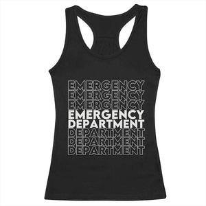 Emergency Department Racerback Tank Top Retro ER Nurse Gift TS10 Black Print Your Wear