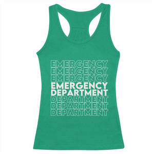 Emergency Department Racerback Tank Top Retro ER Nurse Gift TS10 Irish Green Print Your Wear