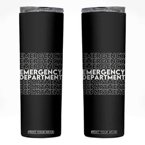 Emergency Department Skinny Tumbler Retro ER Nurse Gift TS10 Black Print Your Wear