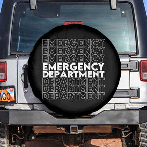 Emergency Department Spare Tire Cover Retro ER Nurse Gift TS10 No hole Black Print Your Wear
