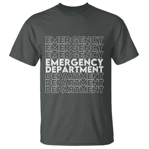 Emergency Department T Shirt Retro ER Nurse Gift TS10 Dark Heather Print Your Wear