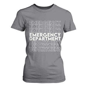 Emergency Department T Shirt For Women Retro ER Nurse Gift TS10 Charcoal Print Your Wear