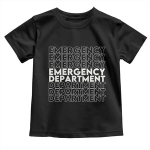 Emergency Department Toddler T Shirt Retro ER Nurse Gift TS10 Black Print Your Wear