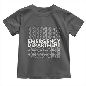 Emergency Department Toddler T Shirt Retro ER Nurse Gift TS10 Dark Heather Print Your Wear