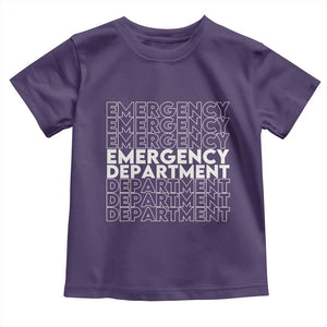 Emergency Department Toddler T Shirt Retro ER Nurse Gift TS10 Purple Print Your Wear