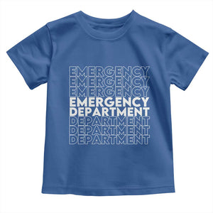 Emergency Department Toddler T Shirt Retro ER Nurse Gift TS10 Royal Blue Print Your Wear