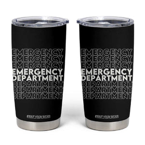 Emergency Department Tumbler Cup Retro ER Nurse Gift TS10 Black Print Your Wear