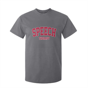 Retro Speech Therapy T Shirt For Kid Special Education Therapist Teacher Appreciation TS10 Charcoal Print Your Wear
