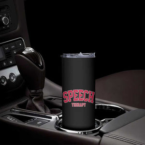 Retro Speech Therapy Skinny Tumbler Special Education Therapist Teacher Appreciation TS10 Print Your Wear