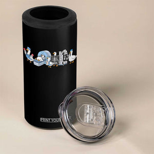 Radiologic Technologist Goose 4 in 1 Can Cooler Tumbler Funny X-Ray Tech CT MRI Gooses TS10 Print Your Wear