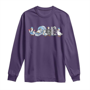 Radiologic Technologist Goose Long Sleeve Shirt Funny X-Ray Tech CT MRI Gooses TS10 Purple Print Your Wear
