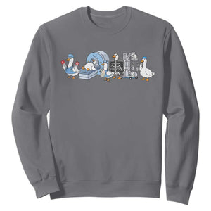 Radiologic Technologist Goose Sweatshirt Funny X-Ray Tech CT MRI Gooses TS10 Charcoal Print Your Wear