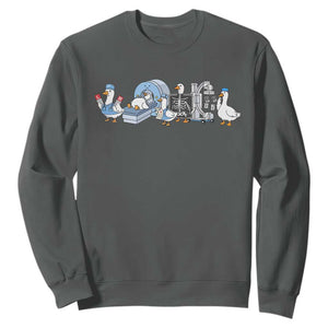 Radiologic Technologist Goose Sweatshirt Funny X-Ray Tech CT MRI Gooses TS10 Dark Heather Print Your Wear