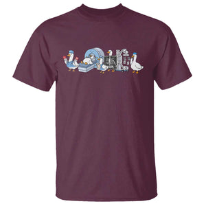 Radiologic Technologist Goose T Shirt Funny X-Ray Tech CT MRI Gooses TS10 Maroon Print Your Wear
