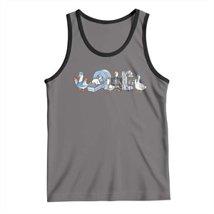 Radiologic Technologist Goose Tank Top Funny X-Ray Tech CT MRI Gooses TS10 Deep Heather Black Print Your Wear