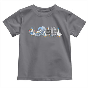 Radiologic Technologist Goose Toddler T Shirt Funny X-Ray Tech CT MRI Gooses TS10 Charcoal Print Your Wear