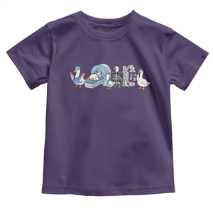 Radiologic Technologist Goose Toddler T Shirt Funny X-Ray Tech CT MRI Gooses TS10 Purple Print Your Wear