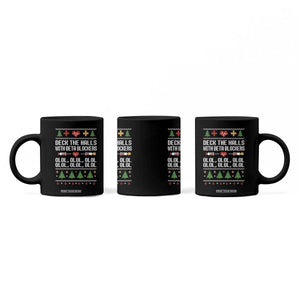 Funny Nurse Ugly Xmas Coffee Mug Deck The Hall With Beta Blockers TS10 Print Your Wear